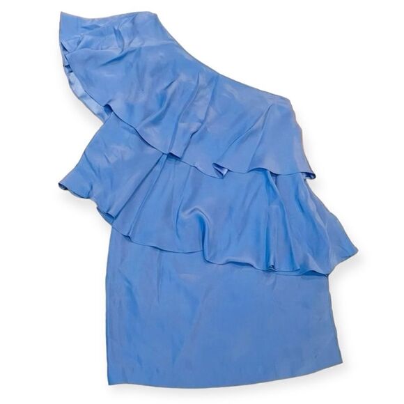 Annie Griffin Lilac Charlotte Ruffle Tiered Dress Size 4 - Picture 1 of 7